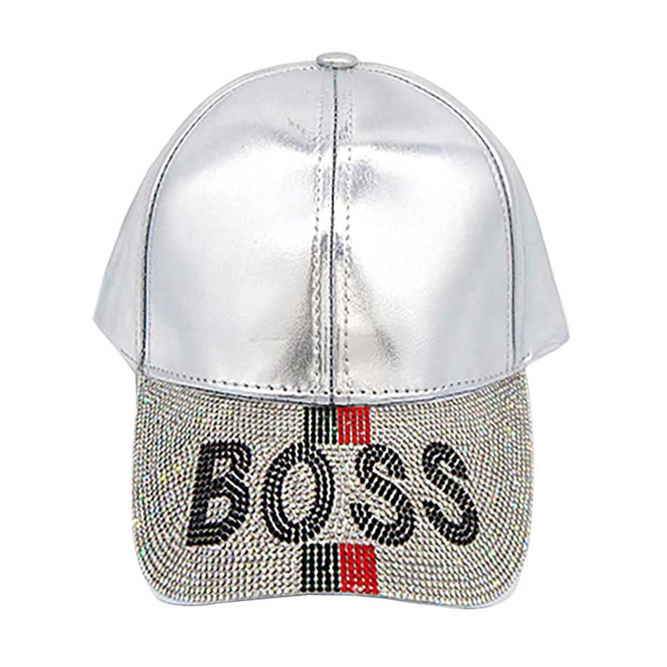 Bling Boss Message Baseball Cap from Madeline Love