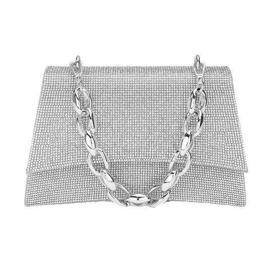 Bling Evening Tote Crossbody Bag Chain Handle  from Madeline Love