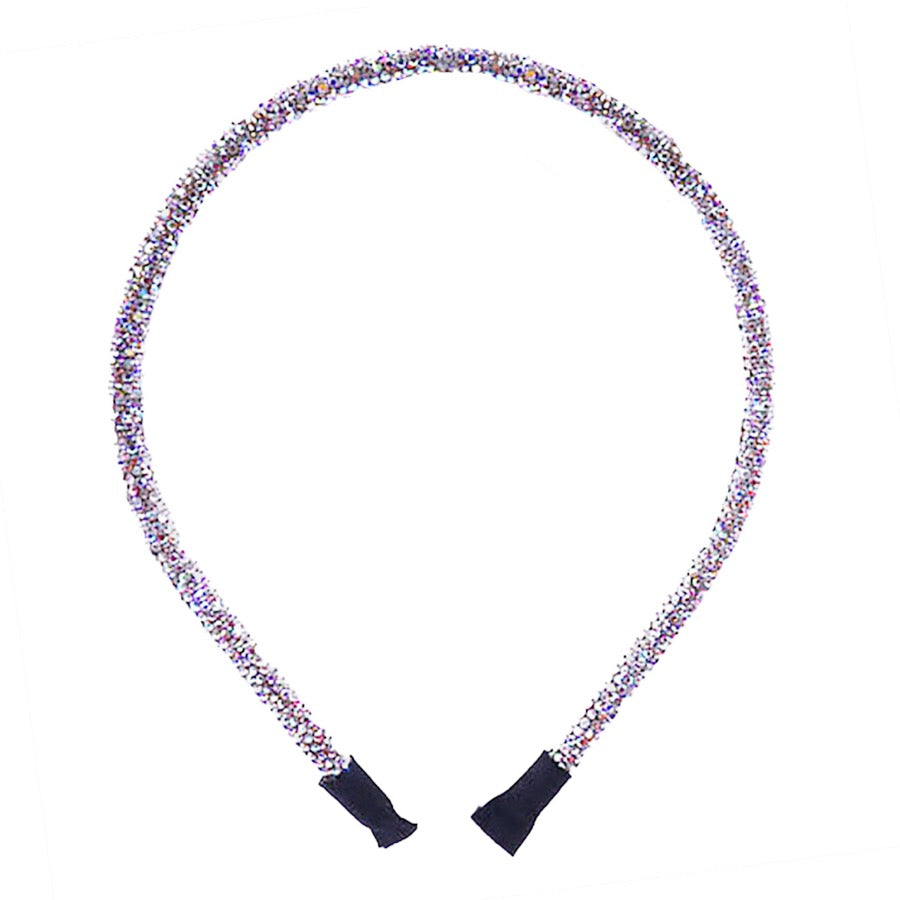 Bling Stone Accented Crystal Studded Shimmer Headband from Madeline Love
