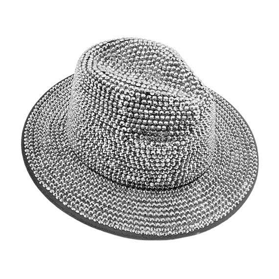 Bling Studded Panama Hat from Madeline Love