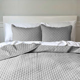 Bamboo Cotton Quilted Coverlet - Silver from BedVoyage