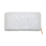 Crystal Rhinestone Pave Zipper Wallet  from Madeline Love