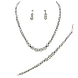 3 Piece Pearl Necklaces Earring Bracelet Set from Madeline Love
