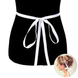 Crystal Accented Sash Ribbon Bridal Wedding Belt Headband from Madeline Love