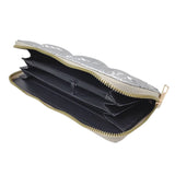 Shiny Faux Leather Padded Wallet with Wristlet  from Madeline Love