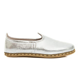 Men's Silver Slip On Shoes from Atlantis Handmade Shoes