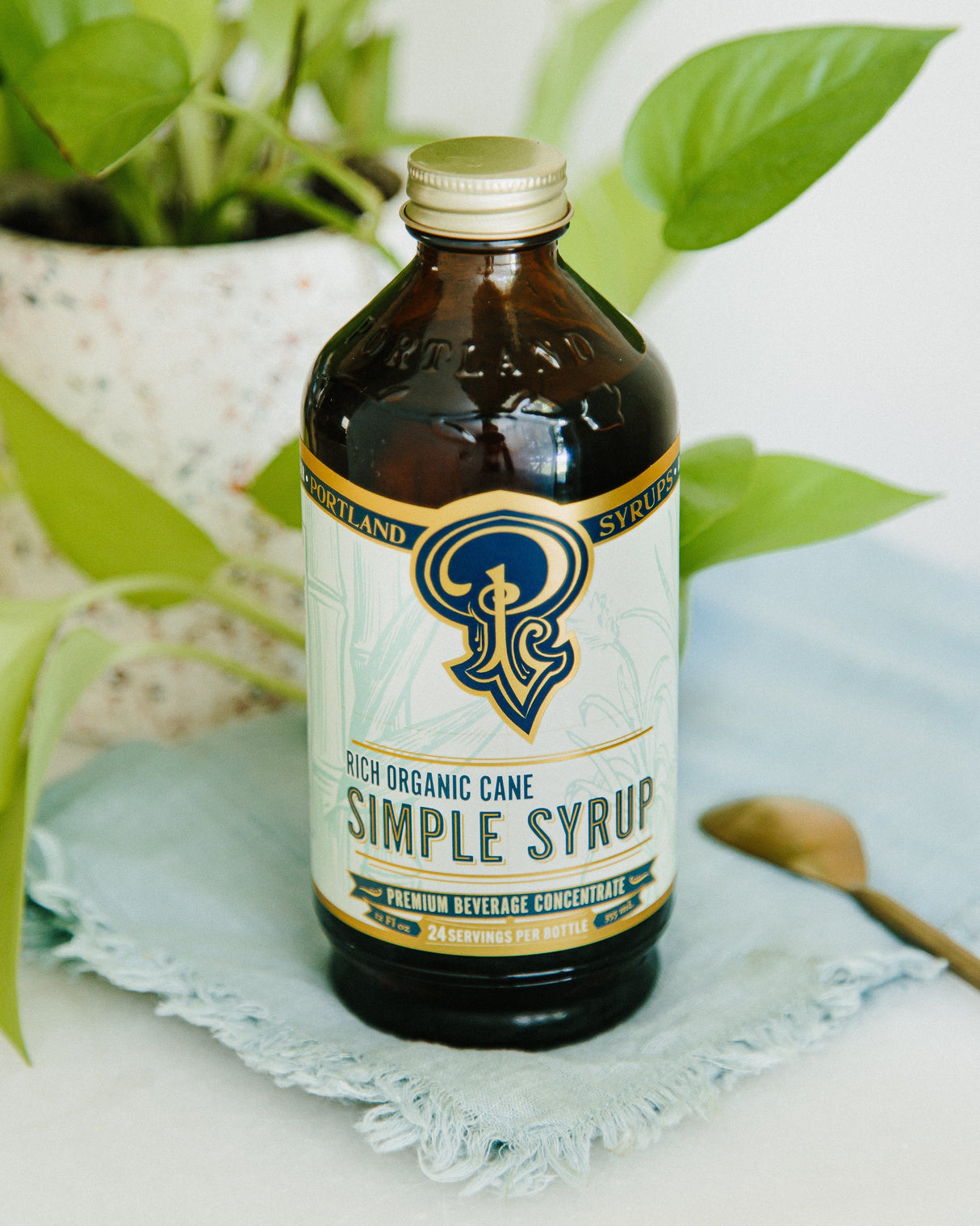 Rich Organic Cane Sugar Simple Syrup two-pack from Portland Syrups
