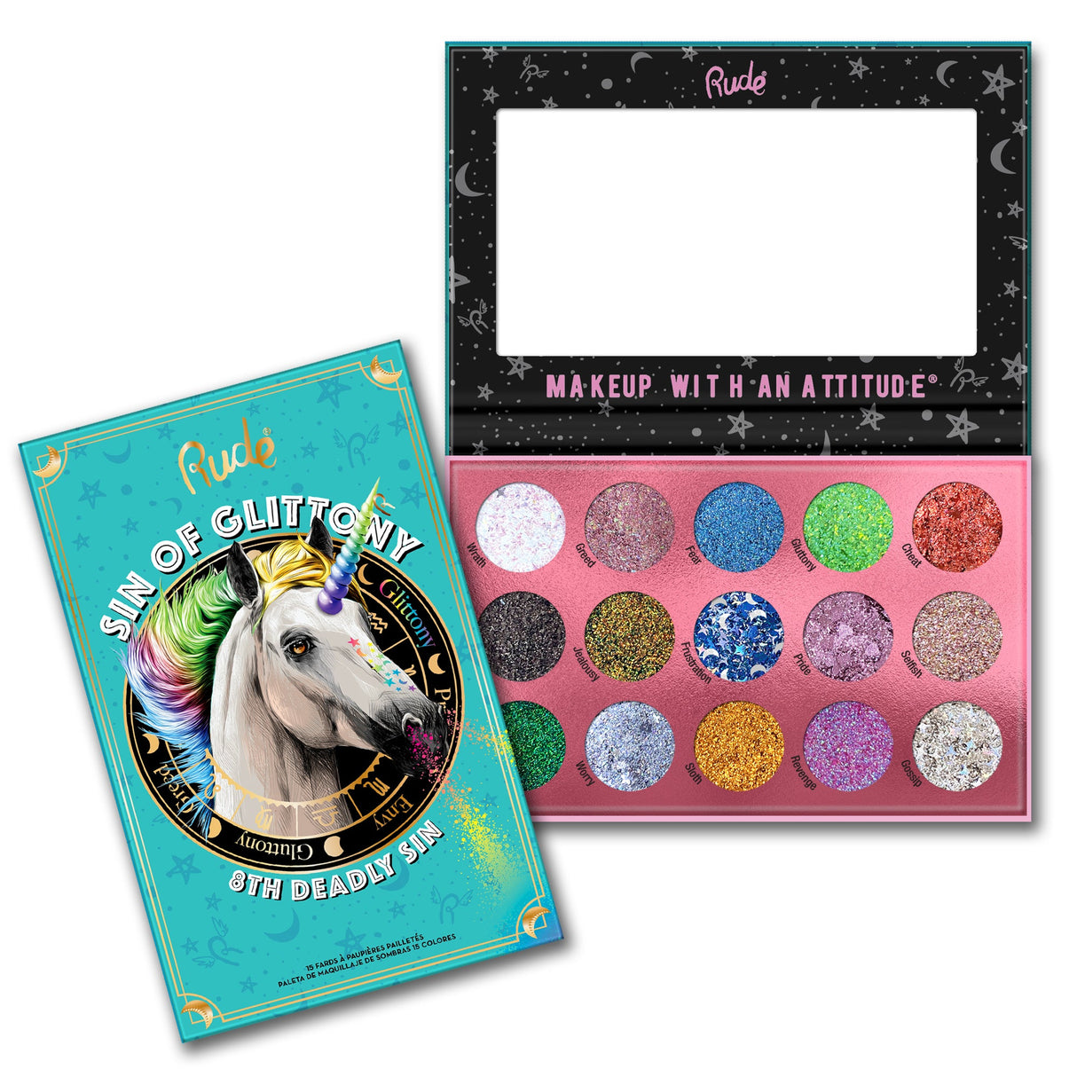 Sin of Glittony Glitter Palette from Rude Cosmetics