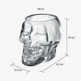 Skull Shot Glasses Set of 6 by The Wine Savant - 3oz Skull Glasses 3" H - Goth Gifts, Skull Gifts, Skull Decor, Skeleton Decor, Skull Shaped Glasses, Perfect for Halloween Themed Parties! from The Wine Savant