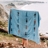 Sky Blue Baja Thunderbird Blanket from West Path