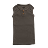 Organic Vintage Henley Tank - Slate from Manymoons