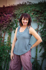 Gauze Tank Top From Cotton Flower Clothing