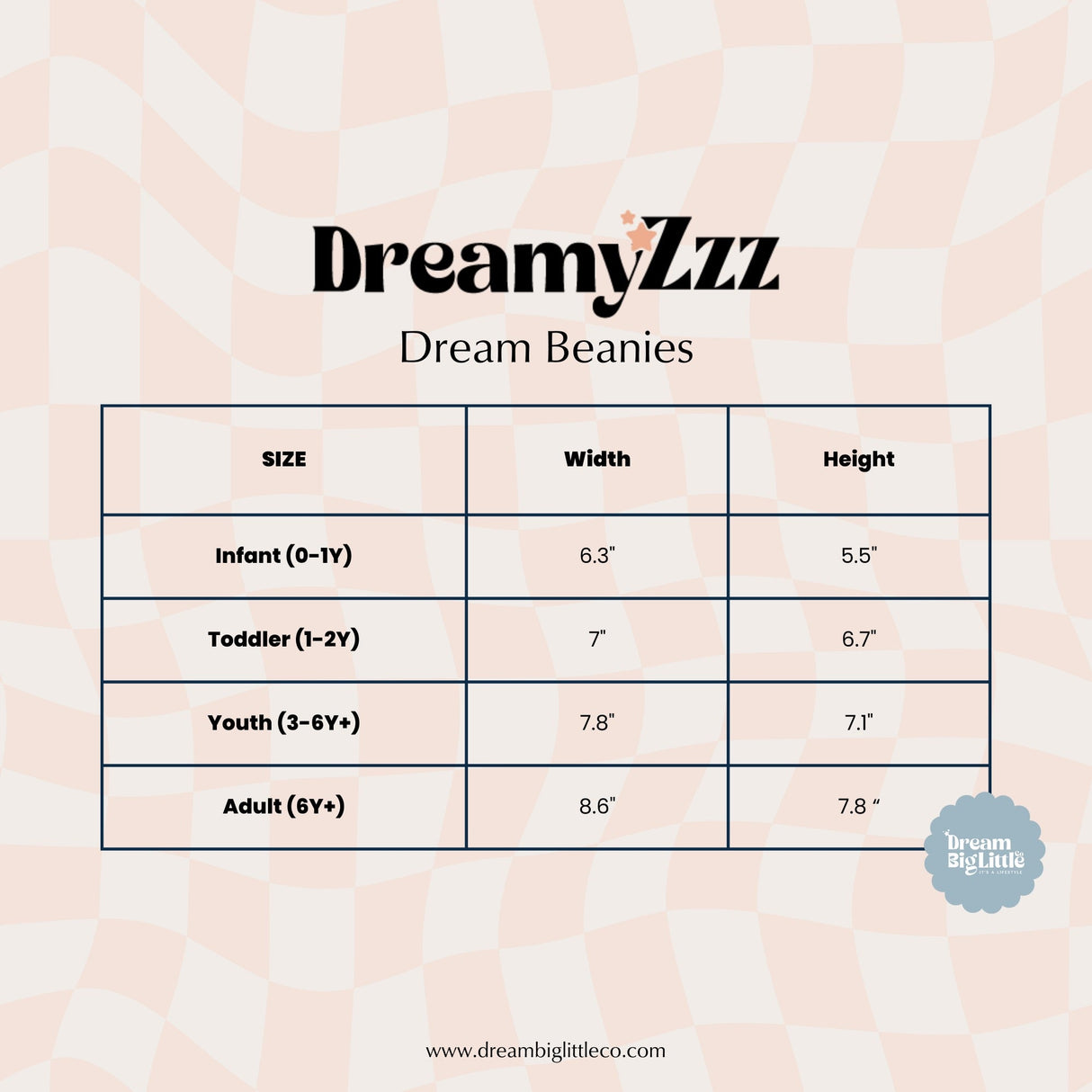 COPPER CHECKERS DREAM BEANIE from DREAM BIG LITTLE CO