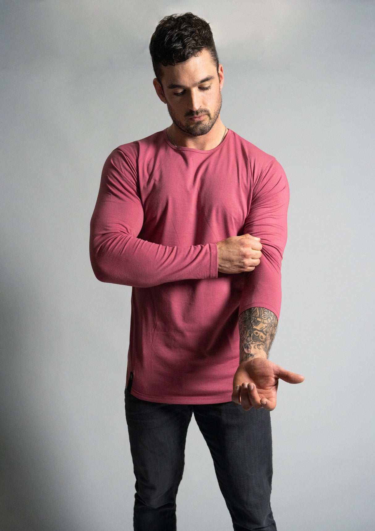 L/S Curved Hem from Ten/10 Apparel