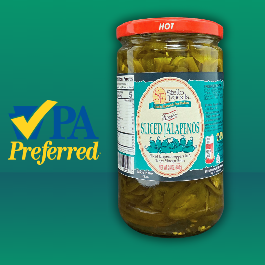 Stello Foods - Rosie's Jalapeños Sliced 24 oz from Stello Foods