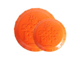 Bottle Top Flyer Durable Rubber Retrieving Frisbee - Orange From SodaPup