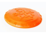 Bottle Top Flyer Durable Rubber Retrieving Frisbee - Orange From SodaPup