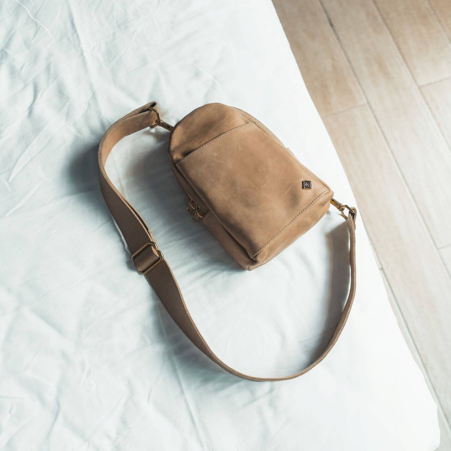 Sling Bag All for American from Lifetime Leather Co.