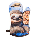 Sloth Just A Few More Minutes Oven Mitts And Pot Holder Set From Zapps Clothing