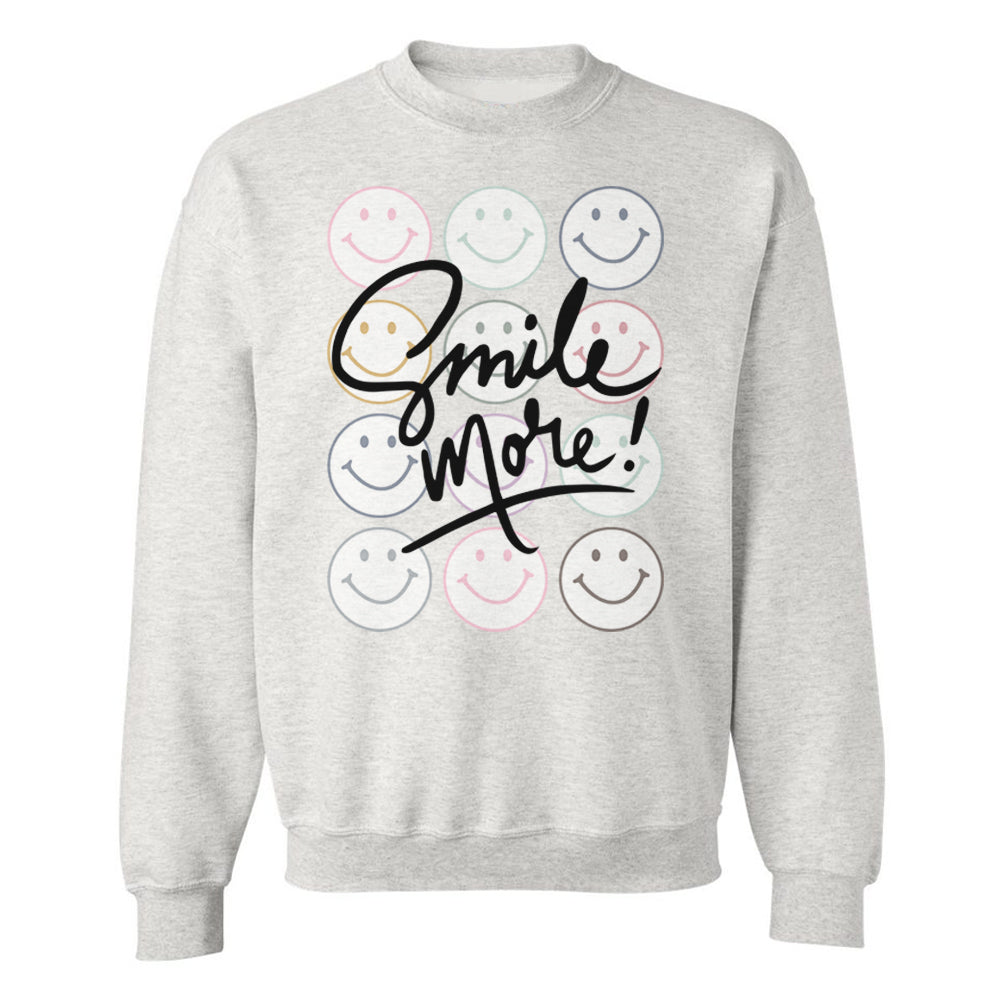 'Smile More' Crewneck Sweatshirt from United Monograms