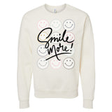 'Smile More' Crewneck Sweatshirt from United Monograms