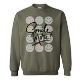 'Smile More' Crewneck Sweatshirt from United Monograms