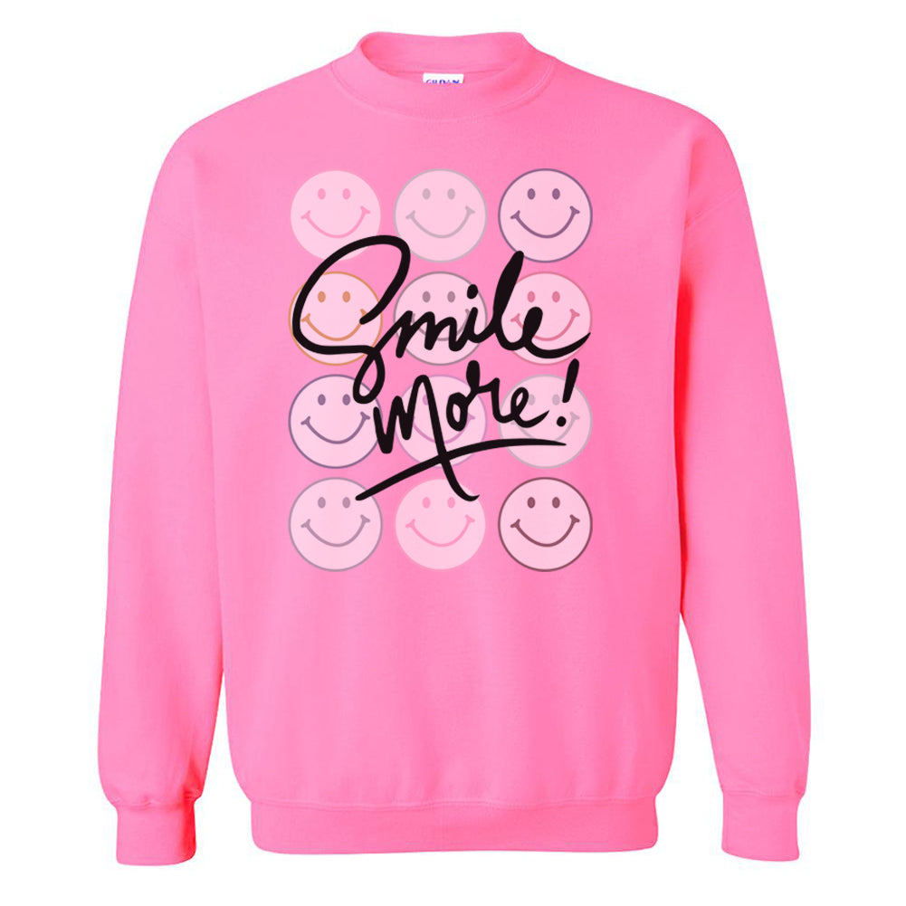 'Smile More' Crewneck Sweatshirt from United Monograms