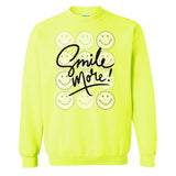 'Smile More' Crewneck Sweatshirt from United Monograms