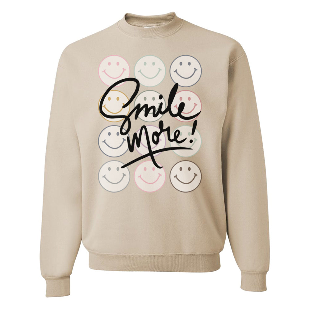 'Smile More' Crewneck Sweatshirt from United Monograms