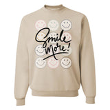 'Smile More' Crewneck Sweatshirt from United Monograms