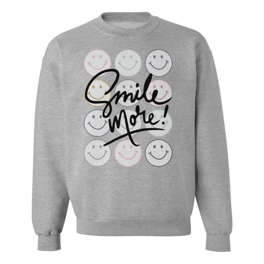 'Smile More' Crewneck Sweatshirt from United Monograms