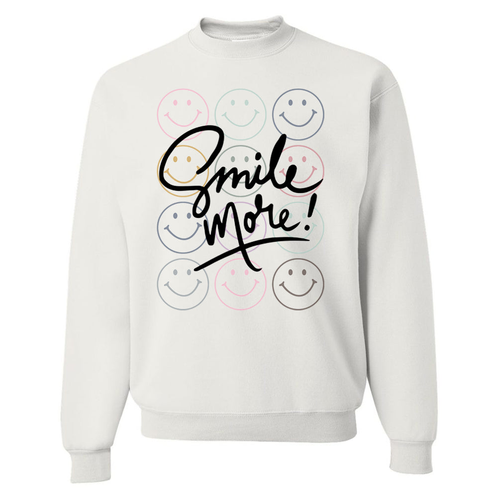 'Smile More' Crewneck Sweatshirt from United Monograms