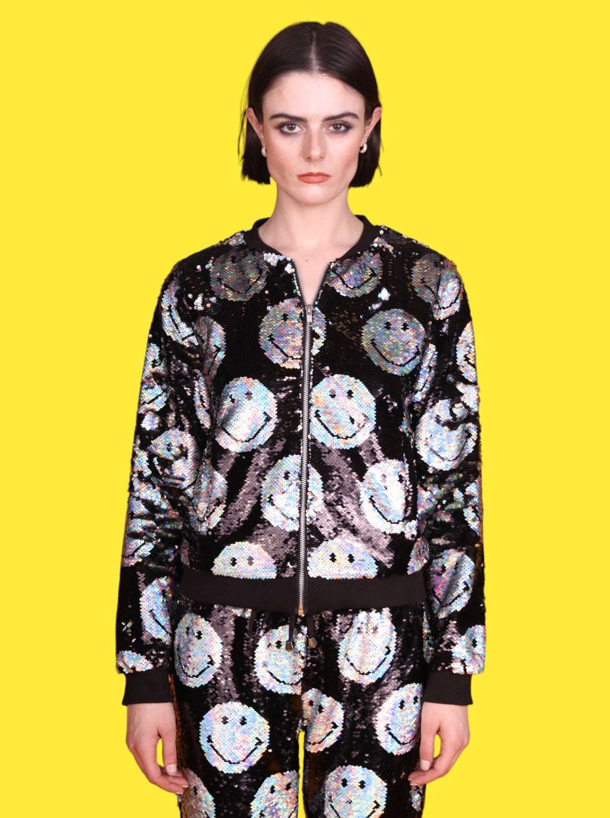 Any Old Iron x Smiley Iridescent Bomber Jacket from Any Old Iron