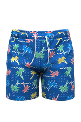 The SPF 69 | Retro Tropical  Ball Hammock® Pouch 5" Swim Trunks from Shinesty
