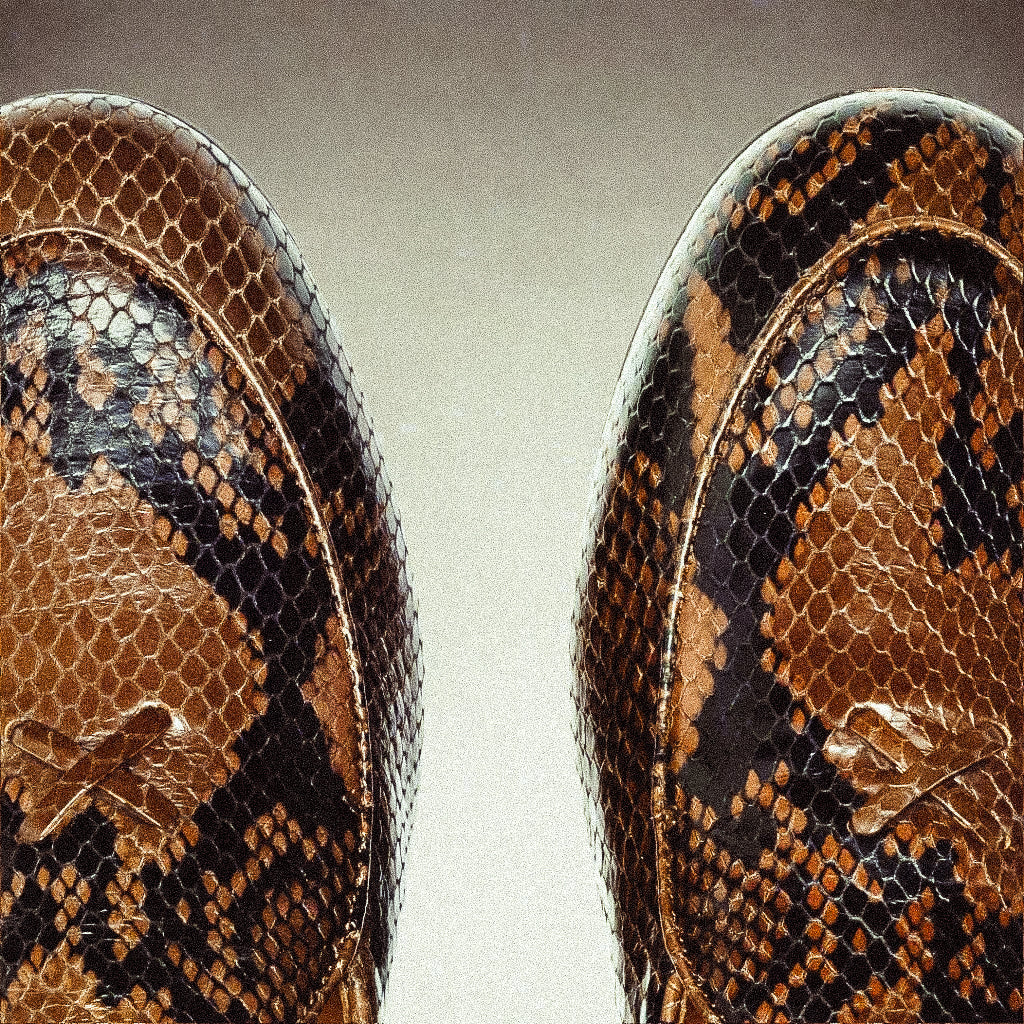 Women's Brown Snakeskin Milano Loafer From Del Toro Shoes