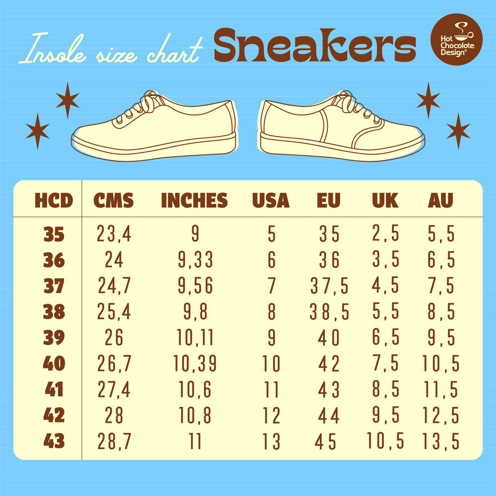 Saddle Zebra Casual Sneaker from Hot Chocolate Design