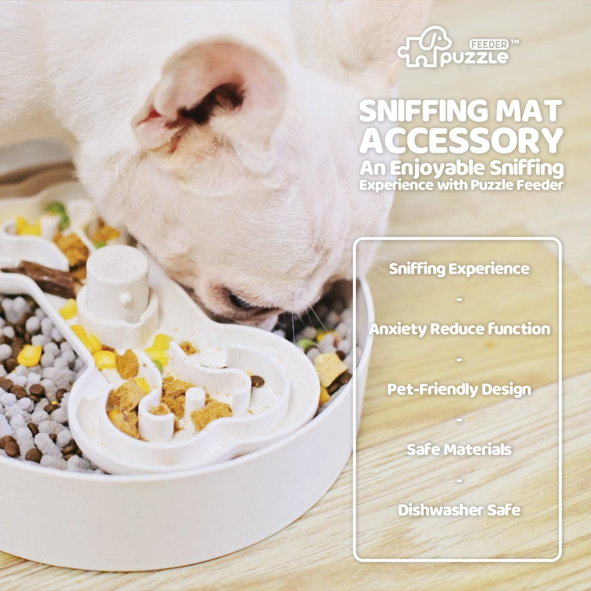 Dog Sniffing Mat Accessory - For Puzzle Feeder™ From PuzzleFeeder - Slower than a slow feeder