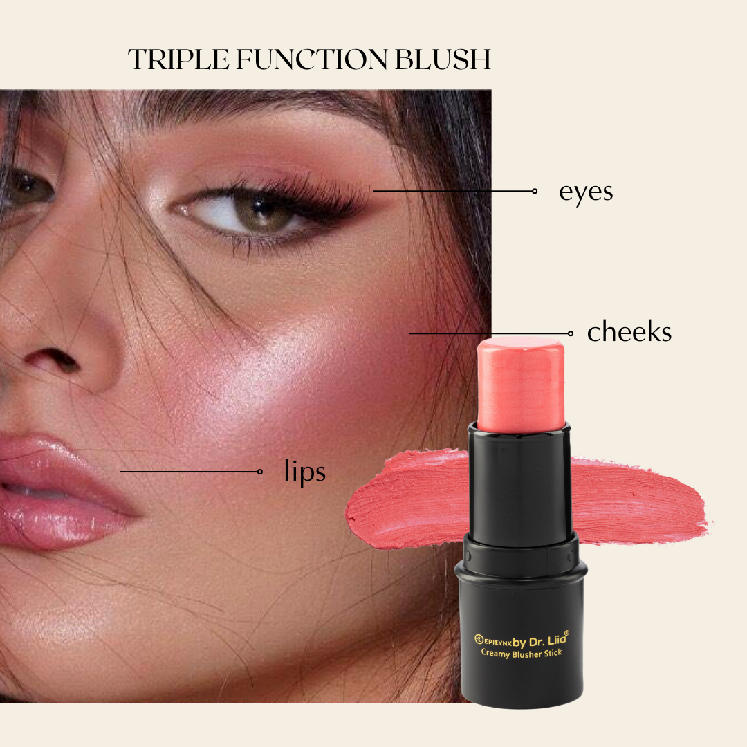 Compact Blush Stain Stick for Cheeks, Lips, Eyes from Epilynx Skincare and Cosmetics