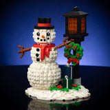 Holiday Snowman Scene from Bricker Builds