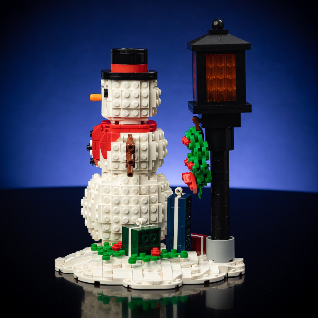 Holiday Snowman Scene from Bricker Builds