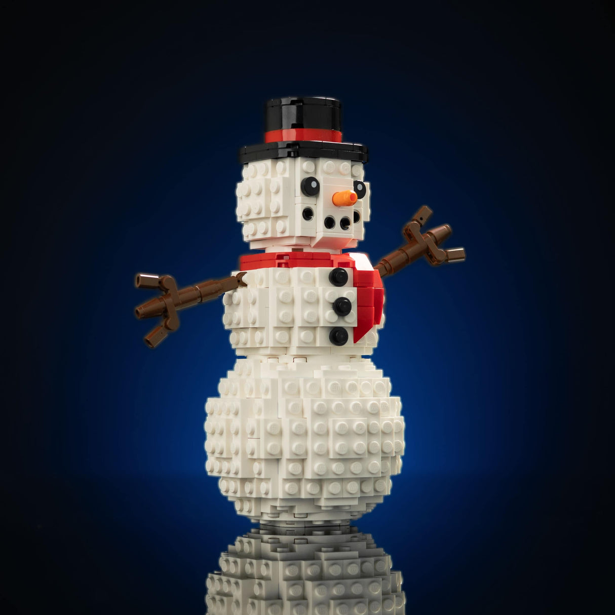 Holiday Snowman Scene from Bricker Builds