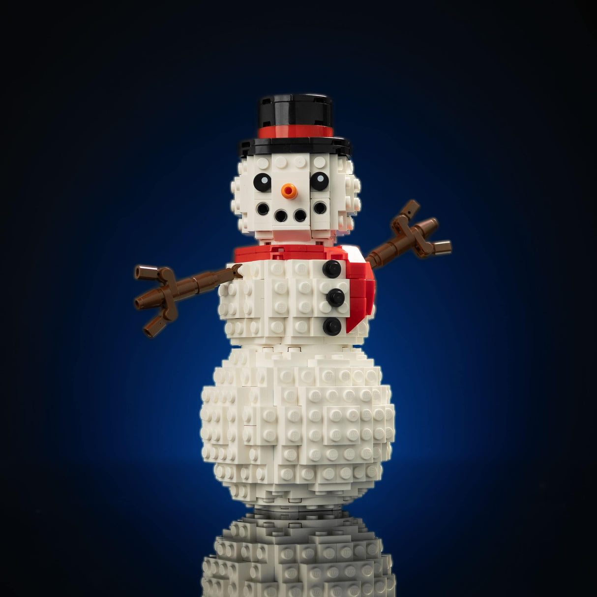 Holiday Snowman Scene from Bricker Builds