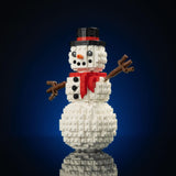 Holiday Snowman Scene from Bricker Builds