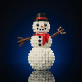 Holiday Snowman Scene from Bricker Builds