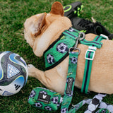 Frenchie Duo Reversible Harness - Soccer from Frenchie Bulldog