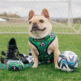 Frenchie Duo Reversible Harness - Soccer from Frenchie Bulldog