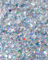 Social Butterfly - Holographic Silver Glitter with Butterflies from Lunautics