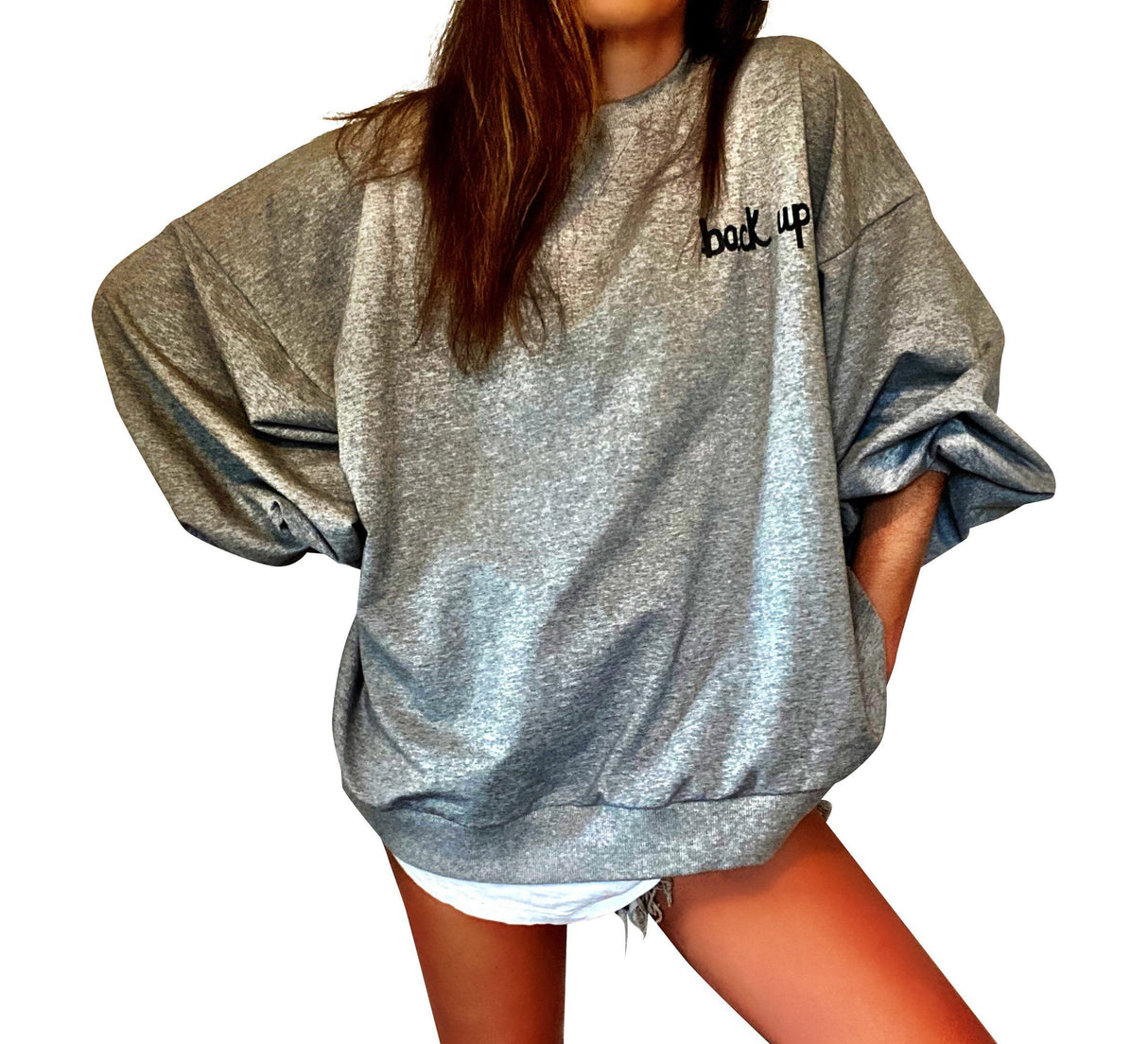'Socially Distant' Painted Sweater from Wren + Glory