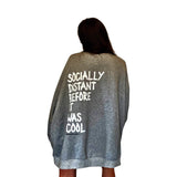 'Socially Distant' Painted Sweater from Wren + Glory