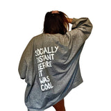'Socially Distant' Painted Sweater from Wren + Glory
